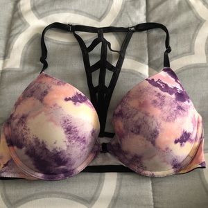 PINK straps halter push up bra